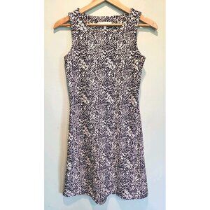 Jude Connally Navy White Sleeveless Stretchy Comfort Pencil Dress Sz XS